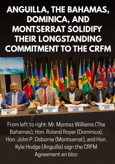 4 Caribbean countries sign the CRFM Agreement en bloc at CWA 2025 in Saint Kitts and Nevis