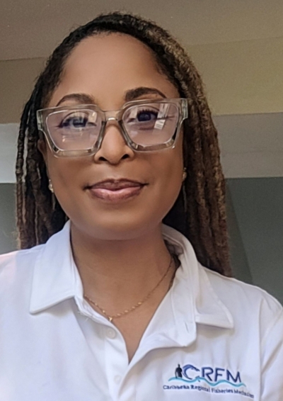 New CRFM Programme Manager, Ms. Sanya Compton, delivers opening remarks at the Blue Justice Conference 2025