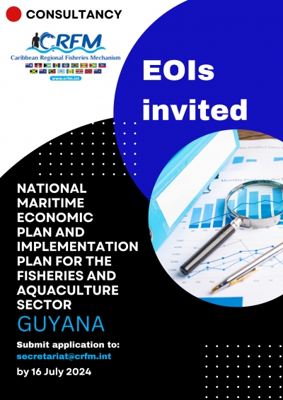 Request for Expressions of Interest (EOI) for Consultancy to Draft a National Maritime Economic Plan: Implementation Plan for the Fisheries and Aquaculture Sector of Guyana