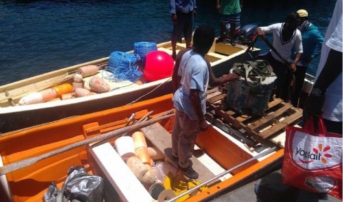 FAD fishing boats in Dominica